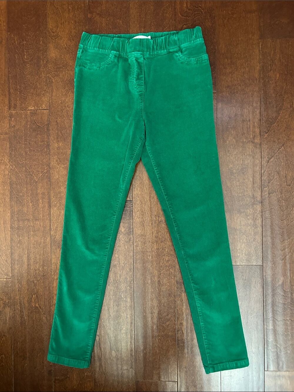 Boden Kid’s Emerald Green Corduroy Slim Pants, Size 14y